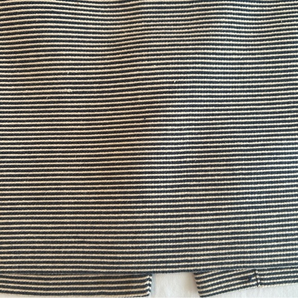 Talbots Stripe Pencil Skirt Navy Blue and White Textured Plus size 18W Petite - Picture 11 of 15
